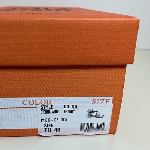 NIB- Miz Mooz Leather Wide Width Heeled Sandals - Cienna - Picture 2 of 8